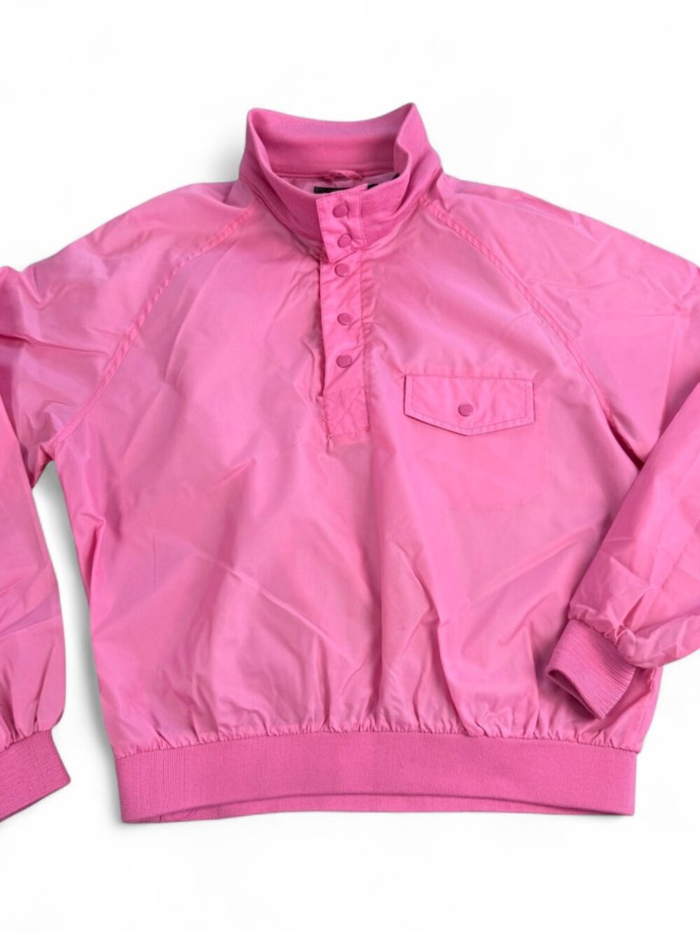 Eddie Bauer Vintage 80s Nylon Windbreaker Jacket Pink Size L